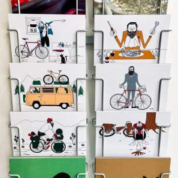 Set de cartes postales Rinne pour cyclistes