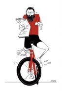 Carte postale pour cyclistes Rinne