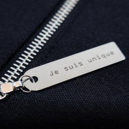 Sac unisex &quot;Je suis unique&quot; - zip noir