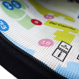 Sac unisex &quot;Je suis unique&quot; - doublure faite de bâche récupérée