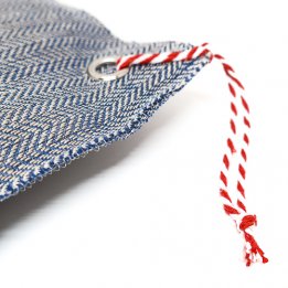 Coussin de copeaux d'arolle - bleu détail